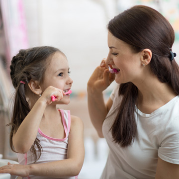 teach child to brush